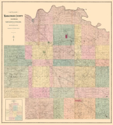 1884 Wabaunsee County Plat Map