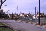 Houses in the Central Park neighborhood of Topeka were demolished by the winds from the 1966 Topeka tornado.