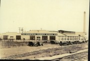 The Industrial Rubber Goods Co. Edgewater Plant is seen in this early 1920s photo, not long after it was constructed in 1921. Photo courtesy the Palenske family.